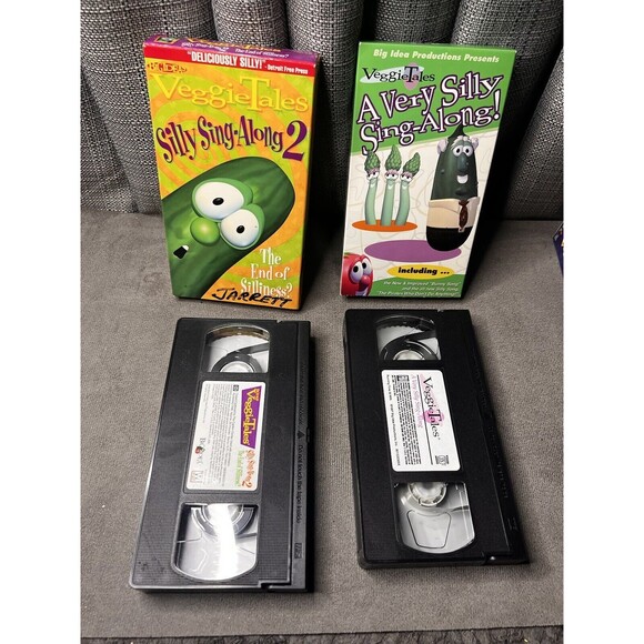 VeggieTales Series VCR VHS Tapes Lot Larry Boy Bob Madame Blueberry Silly Songs - Picture 5 of 10